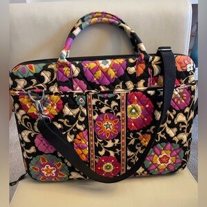 Vera Bradley Hard Shell Laptop Ipad Case Floral quilted Business Case